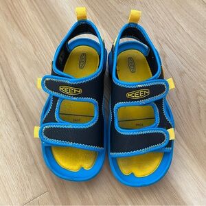 Keen Blue Black Knotch Creek Open Toe Water Shoes Sandals